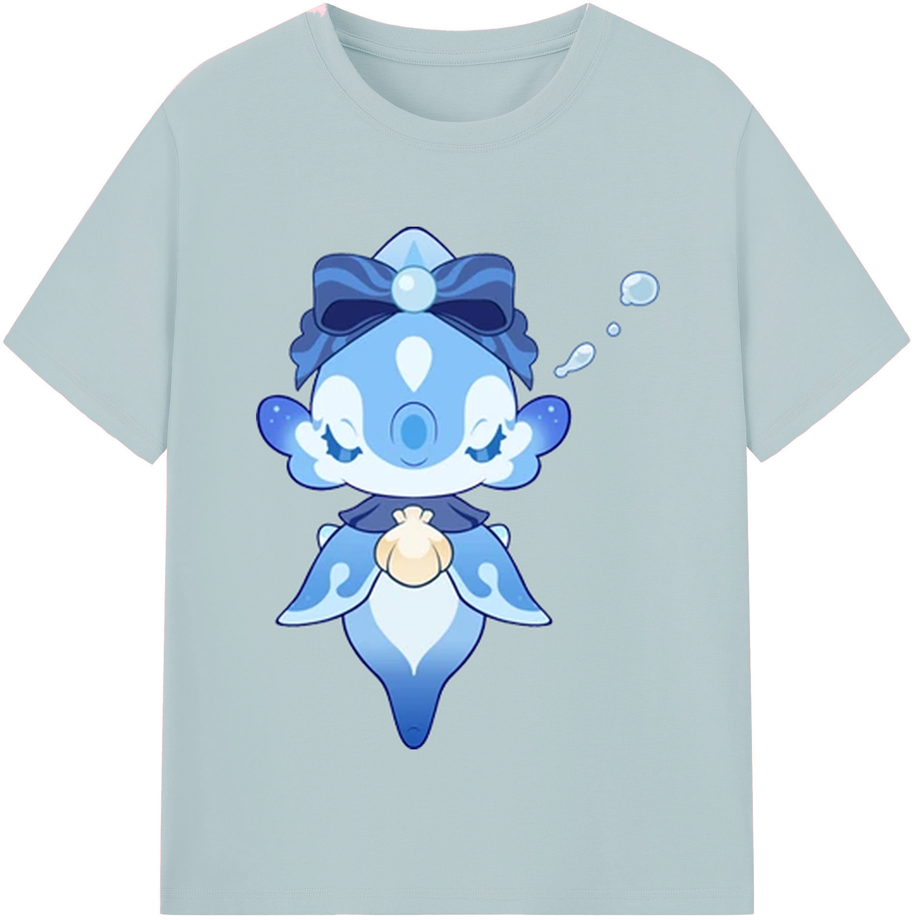 げんし神 フリーナ genshin Furina 綿100％半袖Tシャツ（フロントプリント）